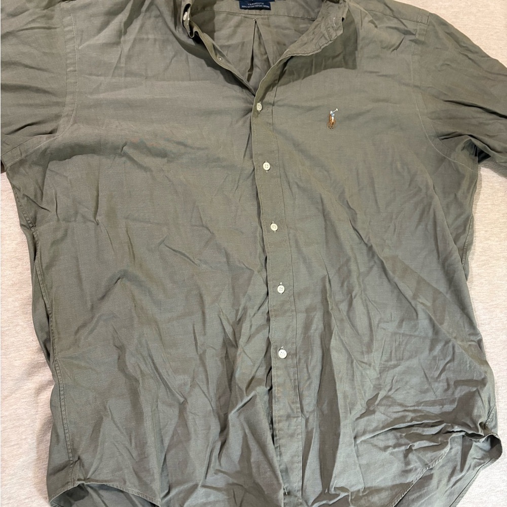 Ralph Lauren Olive Button Down Shirt